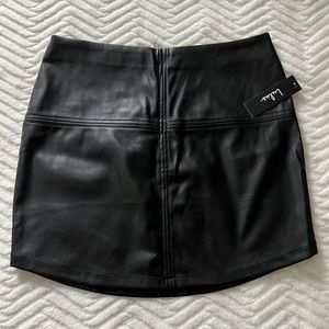 NWT Lulu’s Faux Leather Skirt